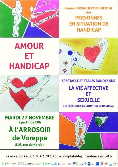 Affiche du 6ème Forum départemental des personnes en situation de handicap de l'Isère, HandiRéseaux38