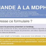 Nouveau cerfa demande MDPH